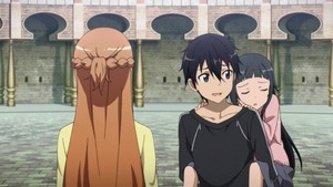 キリト、アスナ、ユイ1