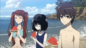 榊原 恒一、見崎 鳴、赤沢 泉美