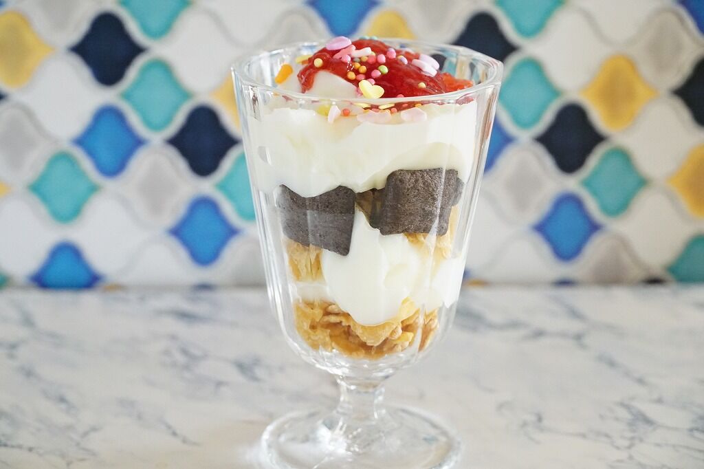 材料４つでかんたんかわいい みるくゼリーパフェ 365日のとっておき家事 Powered By ライブドアブログ