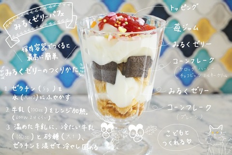 みるくゼリーパフェ