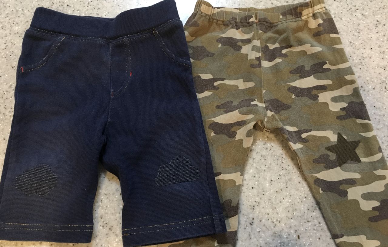 子供の穴あきズボンを簡単にかわいく補修 雲 星型 はんぽblog