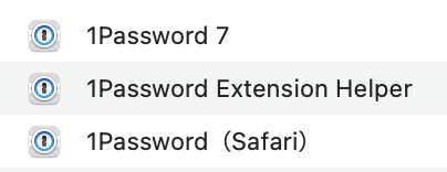 1password機能拡張
