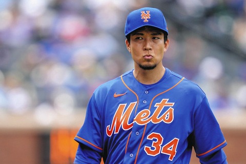 【悲報】メッツ千賀滉大、4戦3敗・防御率8.83の衝撃。WHIP1.90で「お化けフォーク」の魔力消失か？ニューヨーク紙の叩きが加速wwwwのサムネイル