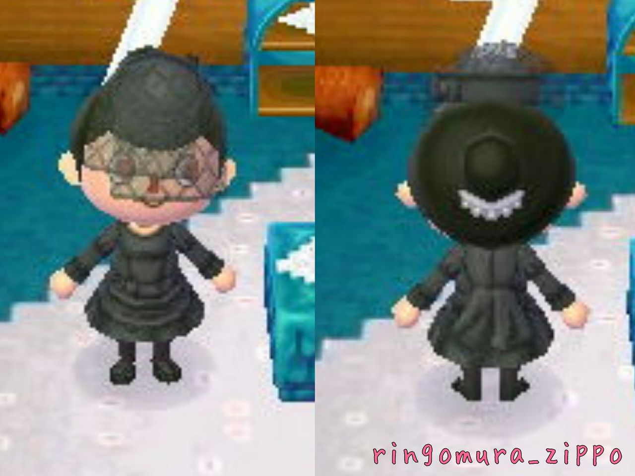 さくらんぼ島 じっぽのマイデザイン帳 バッスルドレスの喪服