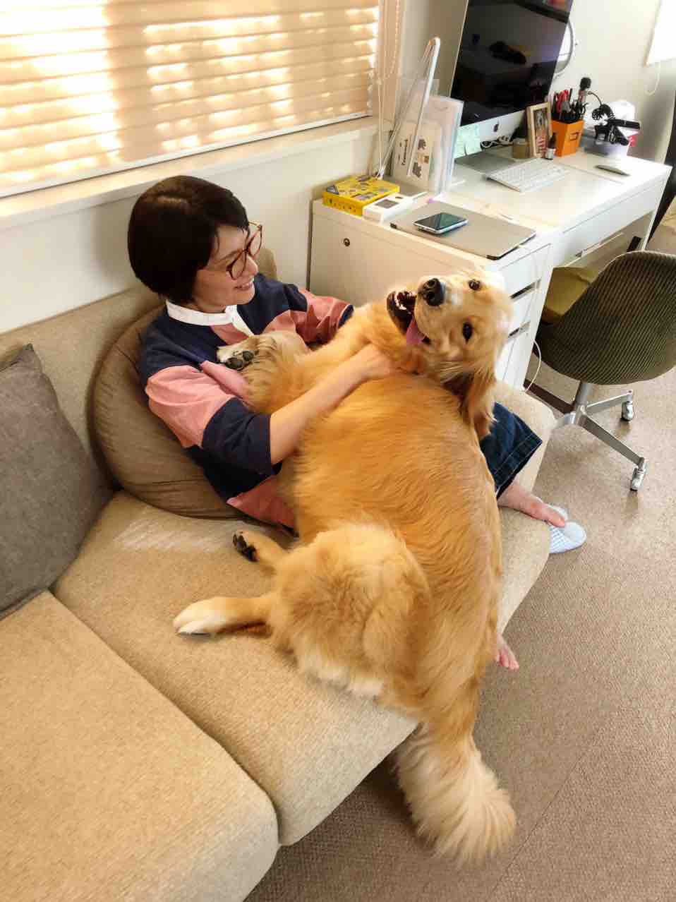 甘えん坊の大きな犬 リンマンブルース ゴールデンレトリバーの生態とマンガ Powered By ライブドアブログ
