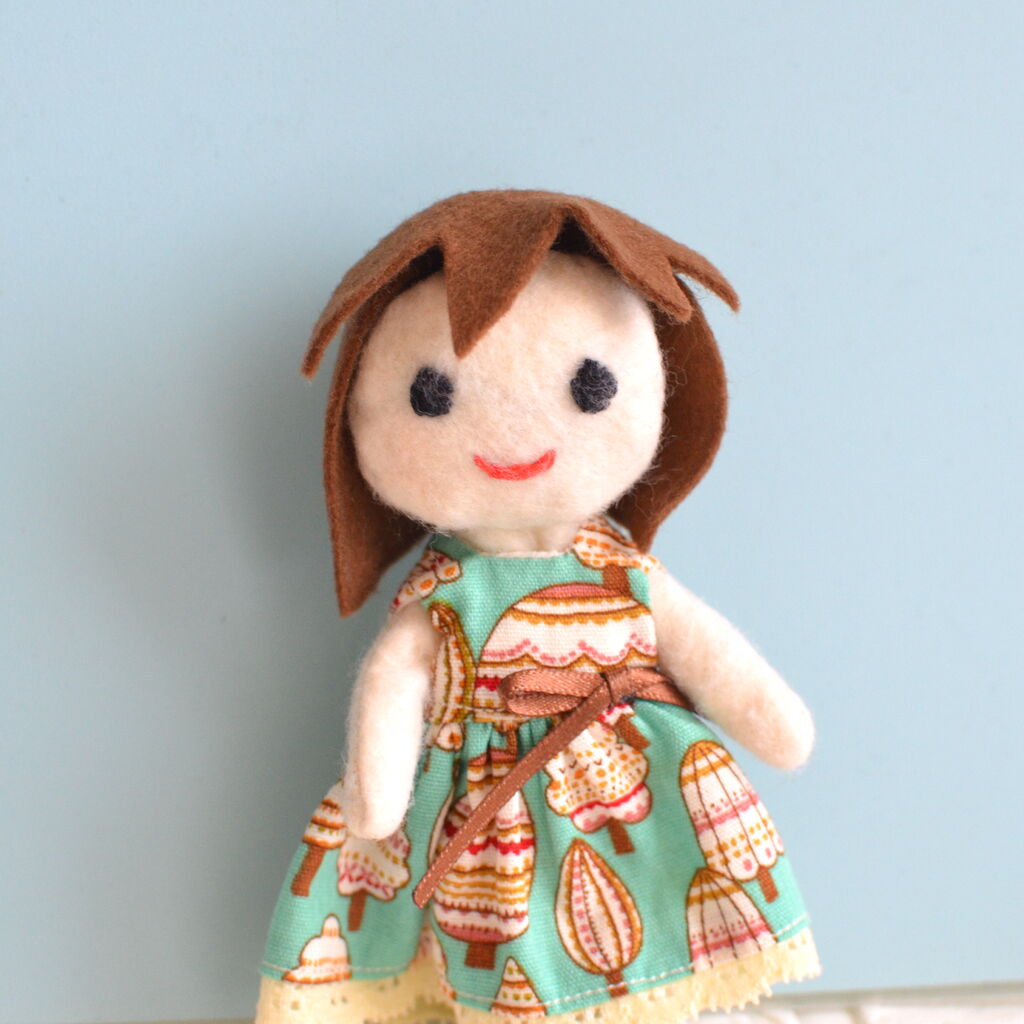ぬいぐるみ10．髪の毛の型紙を作ってみました : りんごぽんの秘密部屋