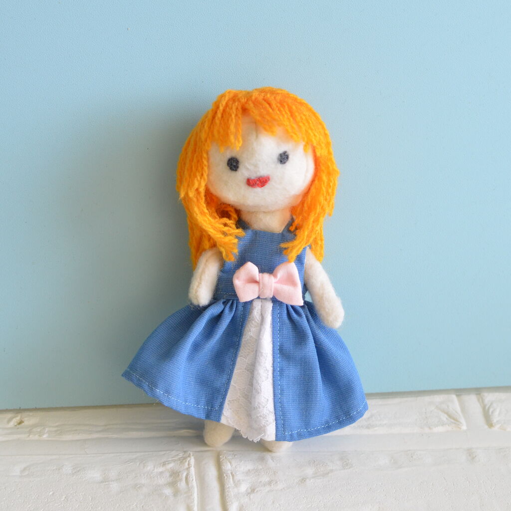 ぬいぐるみ15. 毛糸のウィッグを作ってみました : りんごぽんの秘密部屋