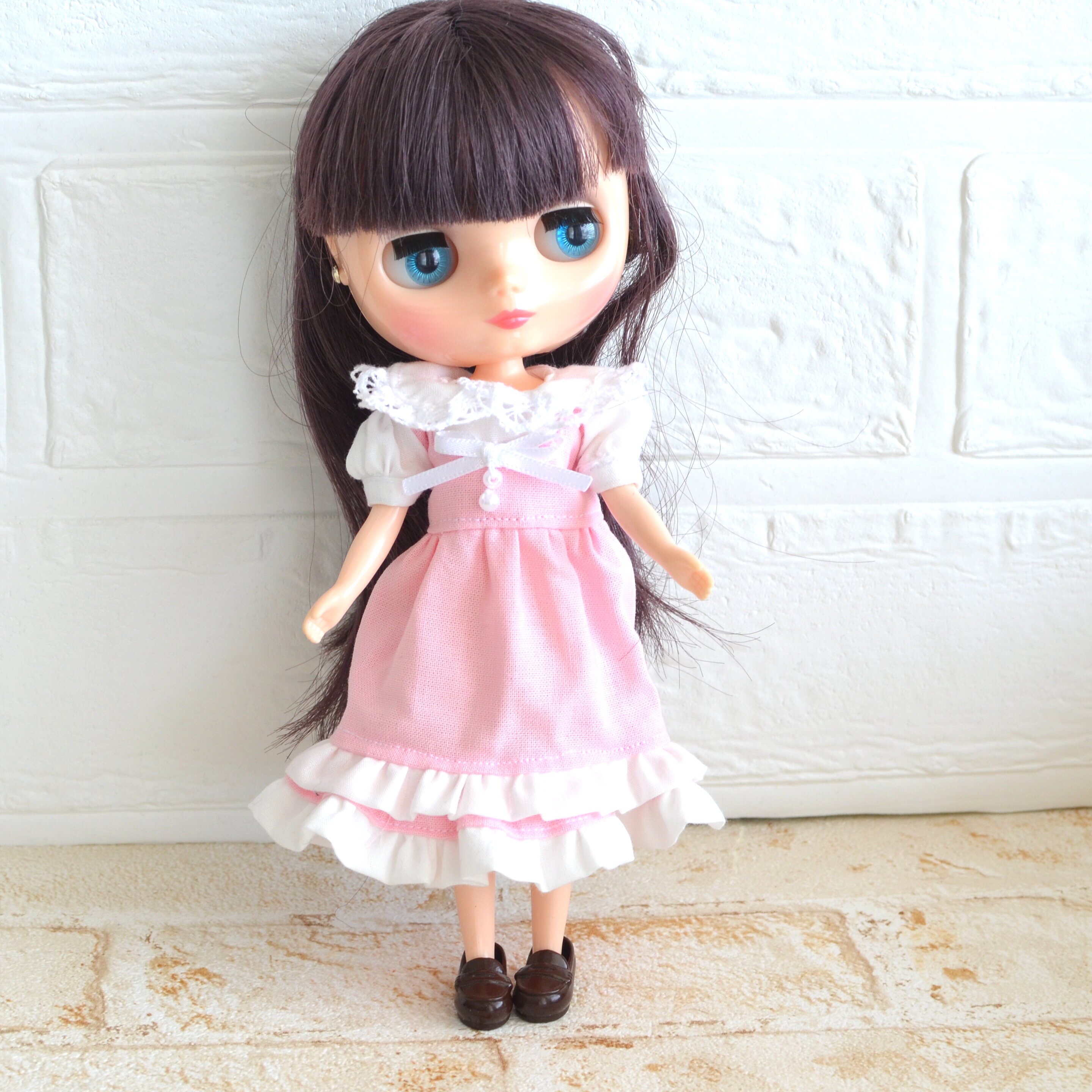 ミディブライスサイズのワンピース プロテインの代わりにきなこ牛乳始めました リカちゃん服ハンドメイド りんごぽんのおうち 札幌市 ミディブライスサイズのワンピース プロテインの代わりにきなこ牛乳始めました リカちゃん服ハンドメイド りんごぽんのおうち 札幌市