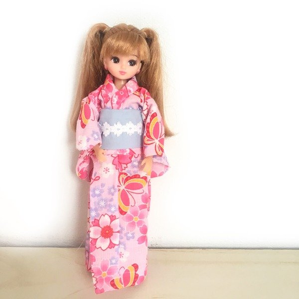 浴衣の縫い方＜暫定版＞ : リカちゃん服ハンドメイド りんごぽんの 