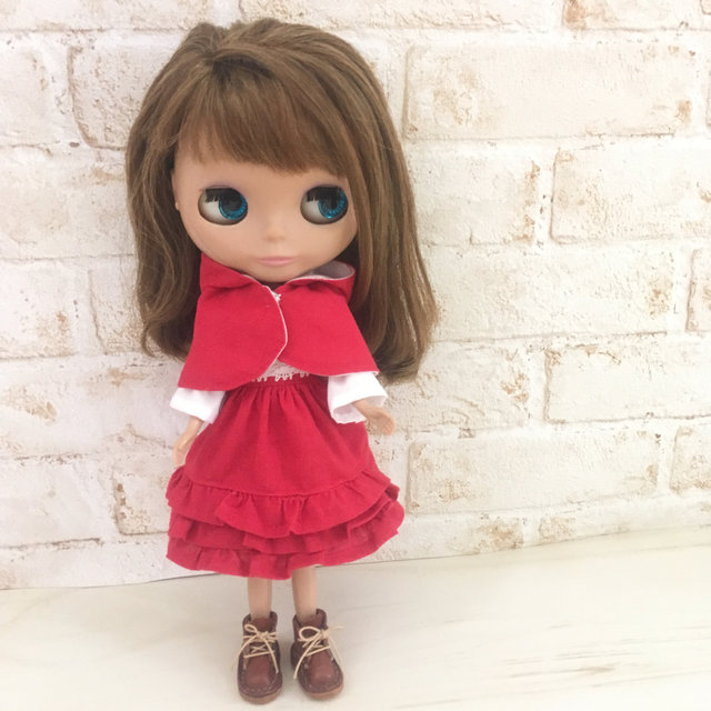 ずきんの方の赤ずきんになりました 意味不明なタイトル リカちゃん服ハンドメイド りんごぽんのおうち 札幌市