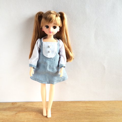 りかちゃん☆Aライン♡可愛いシンプルワンピ リカちゃんと復刻版