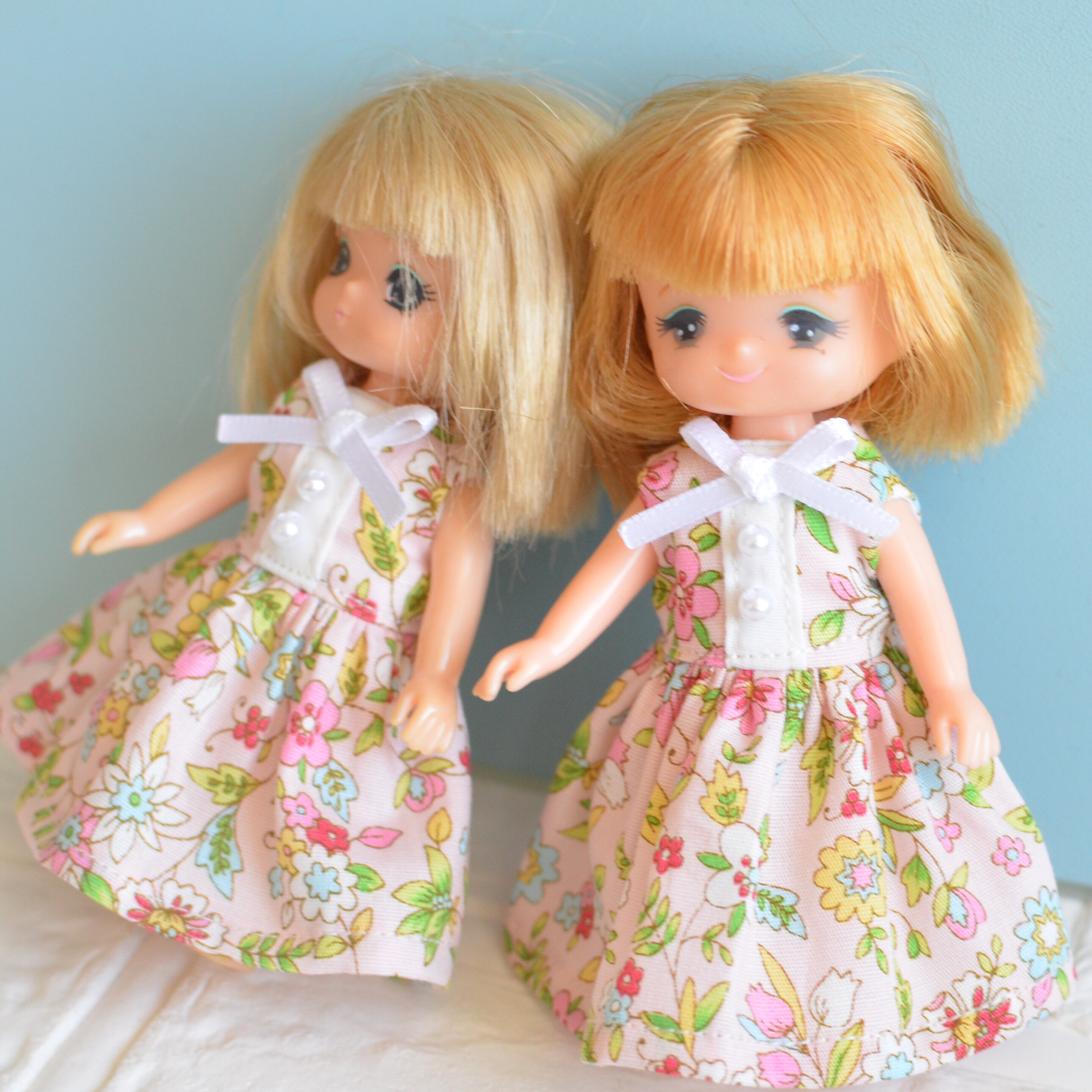 花柄のワンピース/セリアさんのボディが増えていました！ : リカちゃん