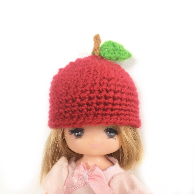 りんごの帽子バージョン３ ご縁に感謝します リカちゃん服ハンドメイド りんごぽんのおうち 札幌市