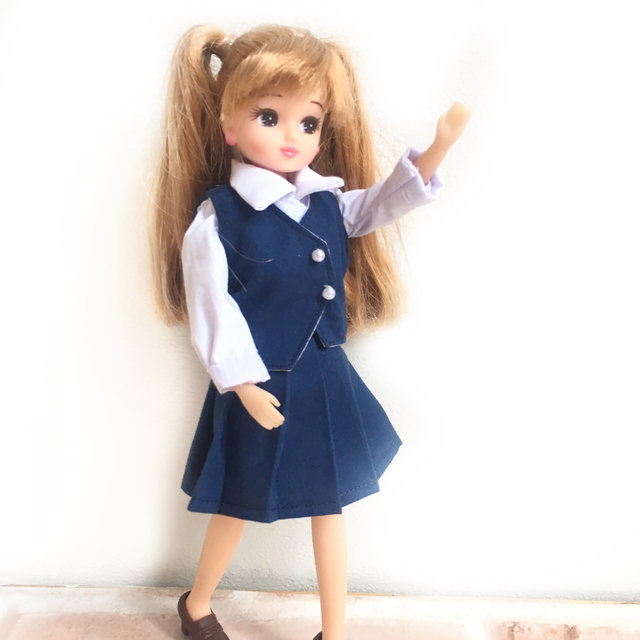 22cmちゃんの制服風セットが出来上がりました！嬉しい！ : リカちゃん