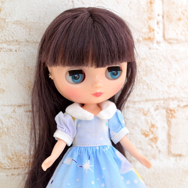 ミディちゃんサイズの星空ワンピース Doll S Closet Seasons リカちゃん服ハンドメイド りんごぽんのおうち 札幌市 ミディちゃんサイズの星空ワンピース Doll S Closet Seasons リカちゃん服ハンドメイド りんごぽんのおうち 札幌市