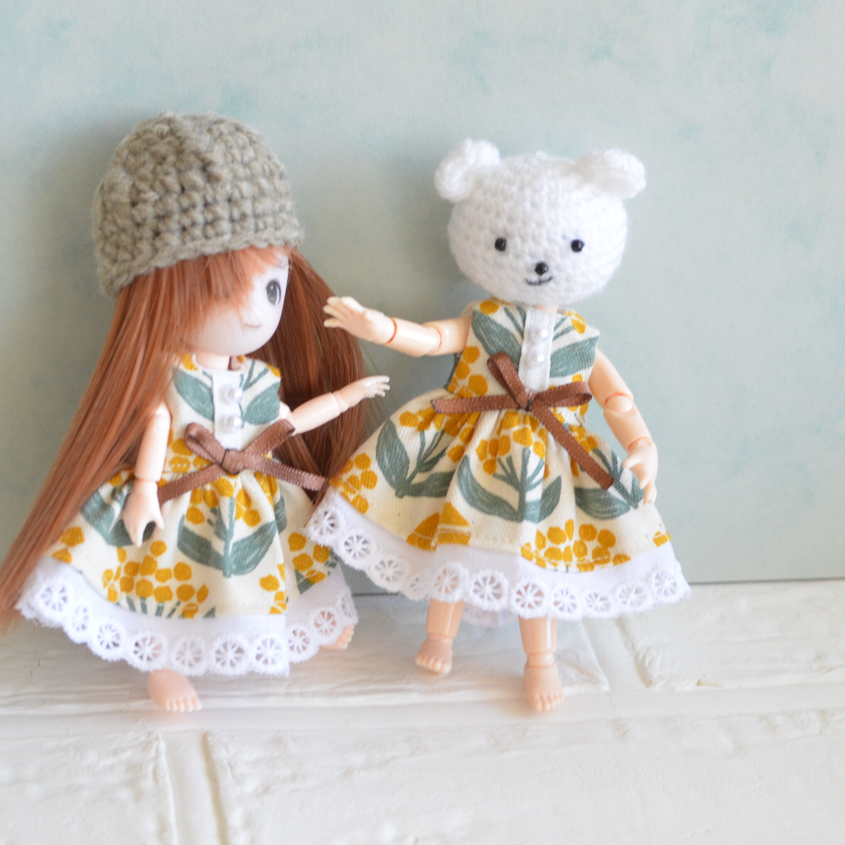 ミモザのワンピース/ 内臓を揺らしたい（お腹が痛くなるから） : リカ