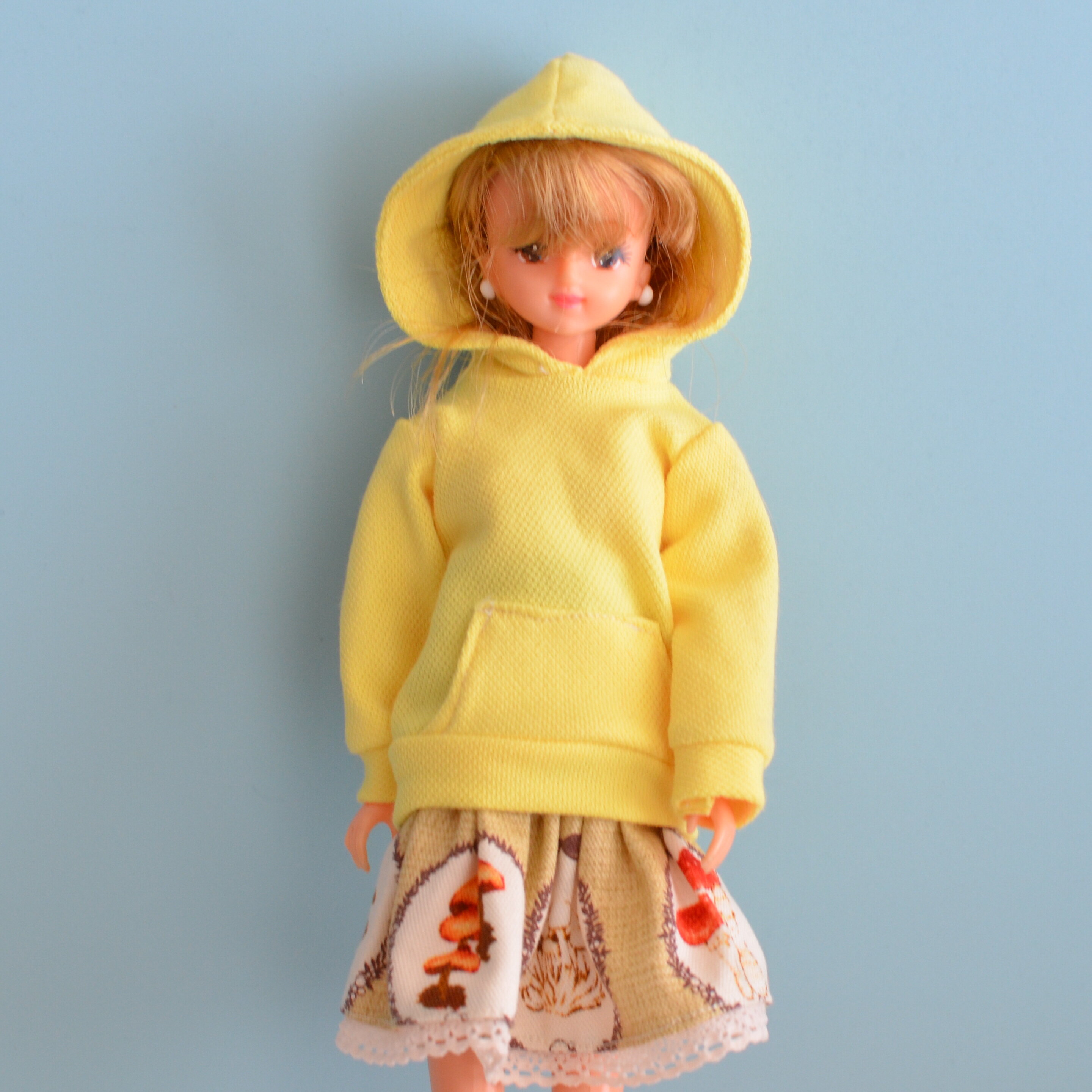 ハンドメイド　着せ替え人形　白いカーディガンさん 楽天市場】ぬいぐるみ用お洋服 ベアウェア ニットカーディガン