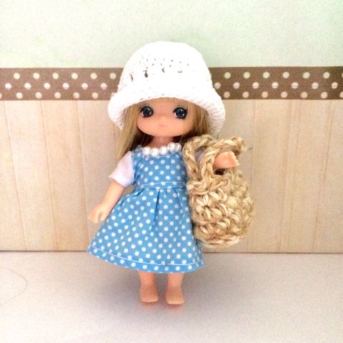 ミキちゃんマキちゃんサイズのワンピースを作りました