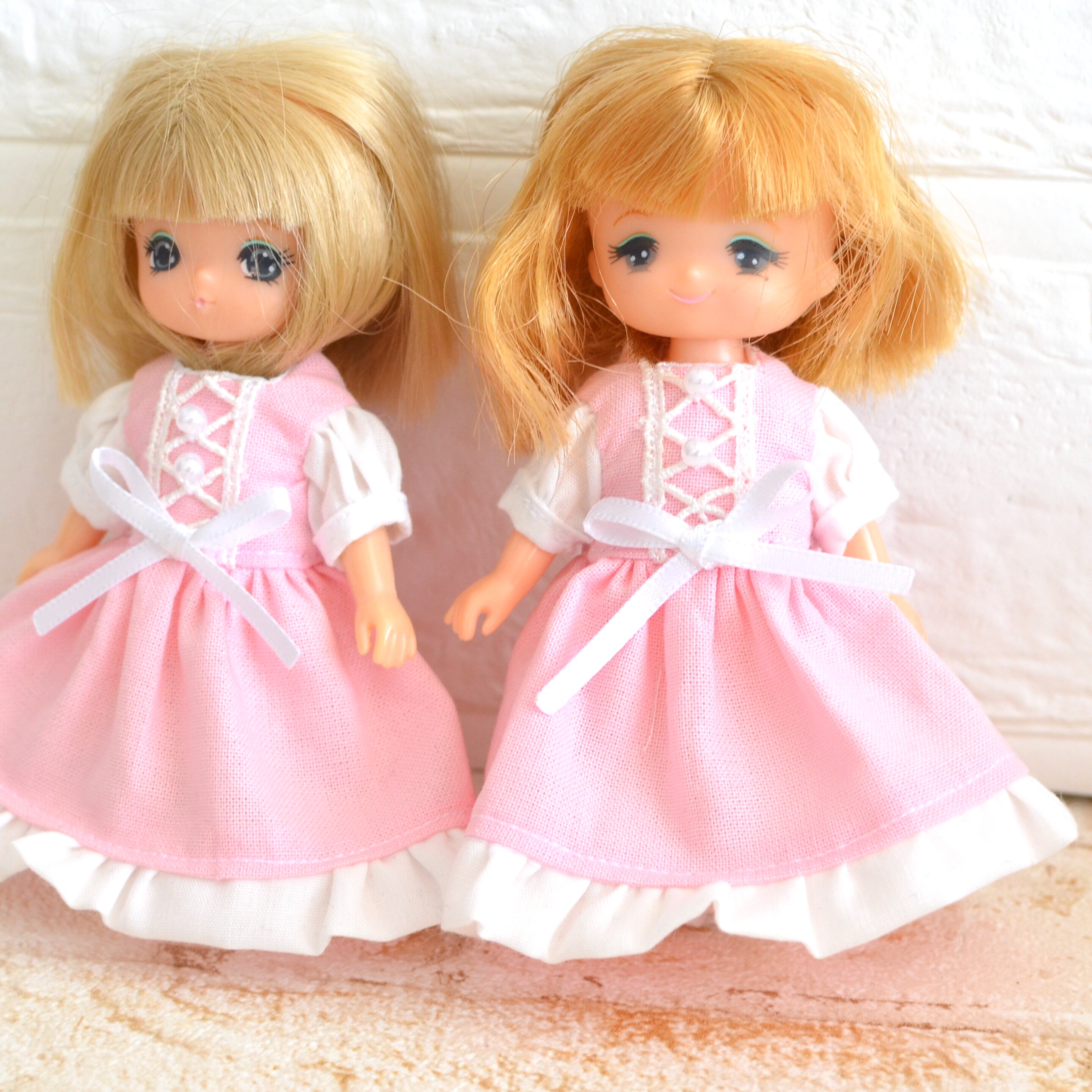 ミキちゃんマキちゃん オビツ11ボディさんサイズのワンピース プロテインバーときな粉牛乳を比較してみるなど リカちゃん服ハンドメイド りんごぽんのおうち 札幌市