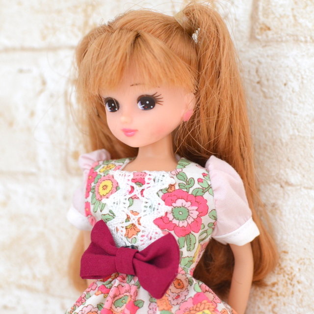 3段ティアードのワンピース/「今日から始めるドール服lesson」 : リカ