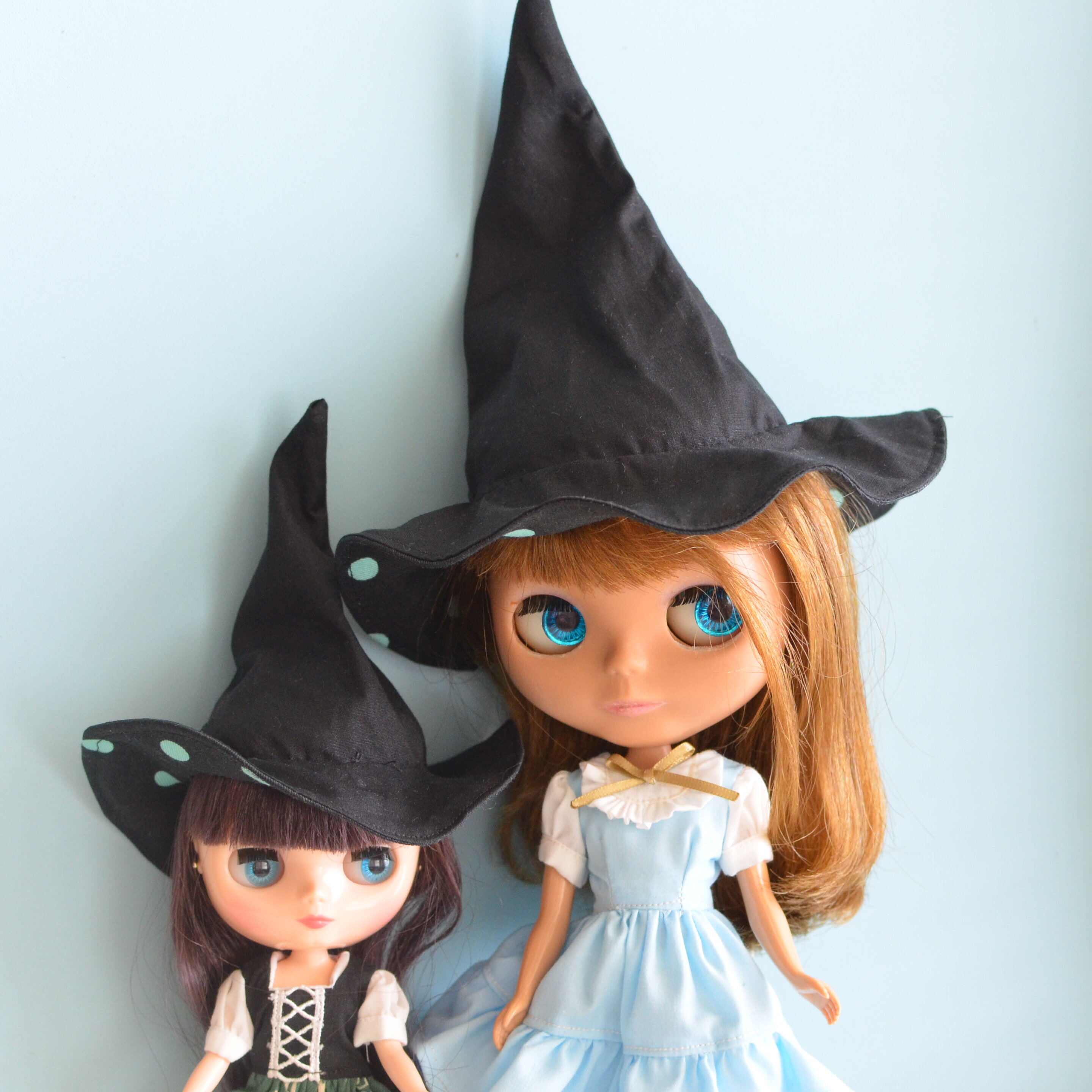20cmドールサイズとリカちゃんサイズの魔女帽子も作りました！ : リカ