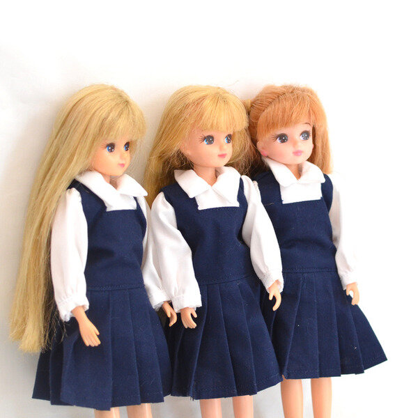 プリーツスカートの型紙の作り方 : リカちゃん服ハンドメイド りんご