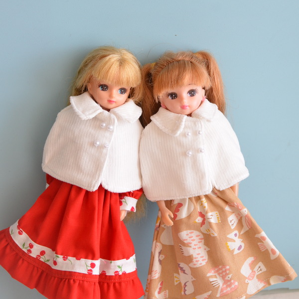 1/6ドールサイズのケープを作ってみました : リカちゃん服ハンドメイド