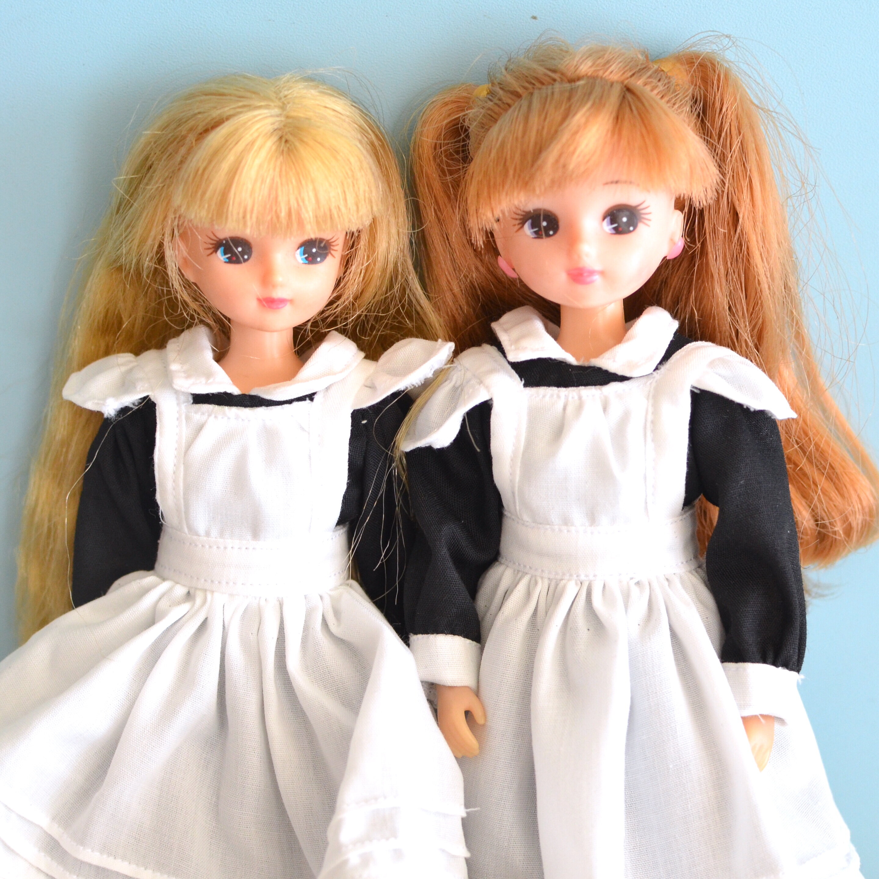 リカちゃん ハンドメイド エプロンワンピースセット A No. 122