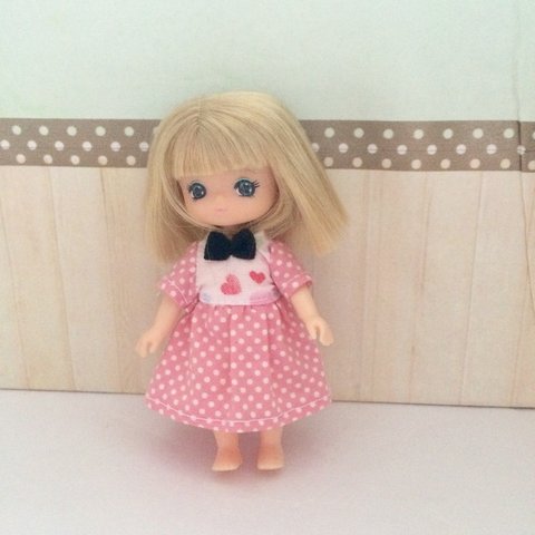 ミキちゃんマキちゃんワンピース 裏地なしを作ってみました リカちゃん服ハンドメイド りんごぽんのおうち 札幌市