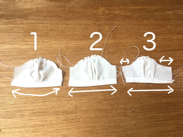 実験 パフスリーブの形を少しずつ変えてみました リカちゃん服ハンドメイド りんごぽんのおうち 札幌市