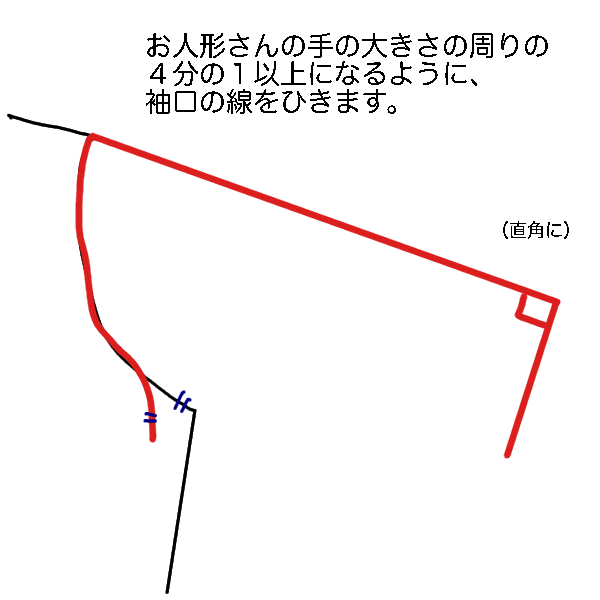 型紙の作り方 袖 リカちゃん服ハンドメイド りんごぽんのおうち 札幌市 型紙の作り方 袖 リカちゃん服ハンドメイド りんごぽんのおうち 札幌市