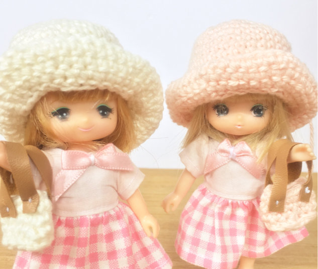 ミキマキちゃんサイズの帽子たち！ご縁に感謝します！ : リカ