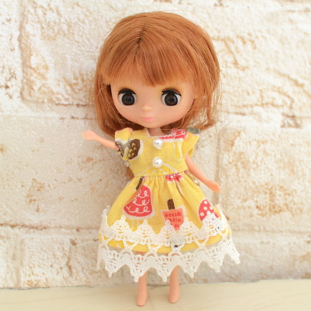 11cmドールサイズのワンピース！/とっても素敵な手芸本を借りました