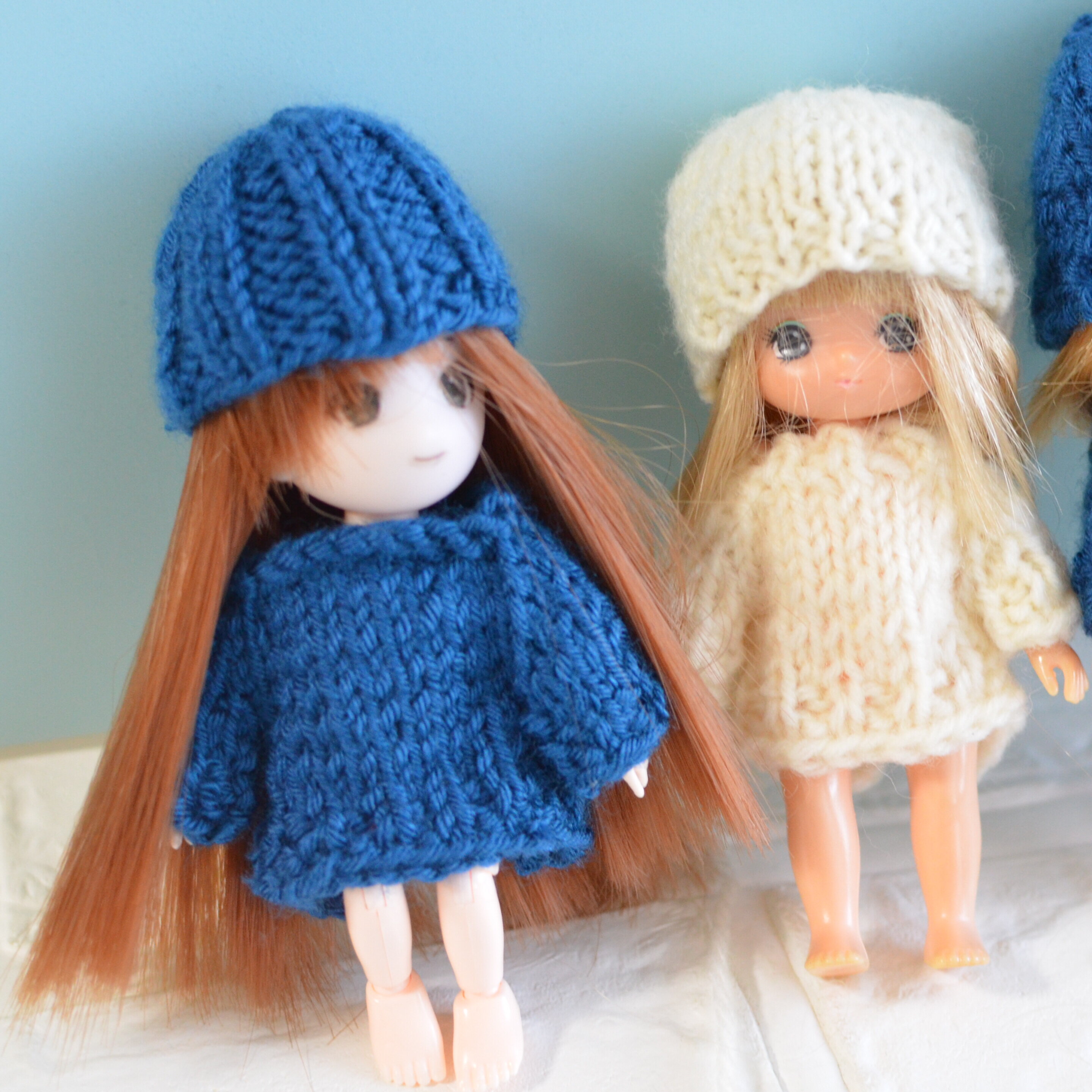 11cmさんのニットをいろいろ編んでみました/無事に退院してきました