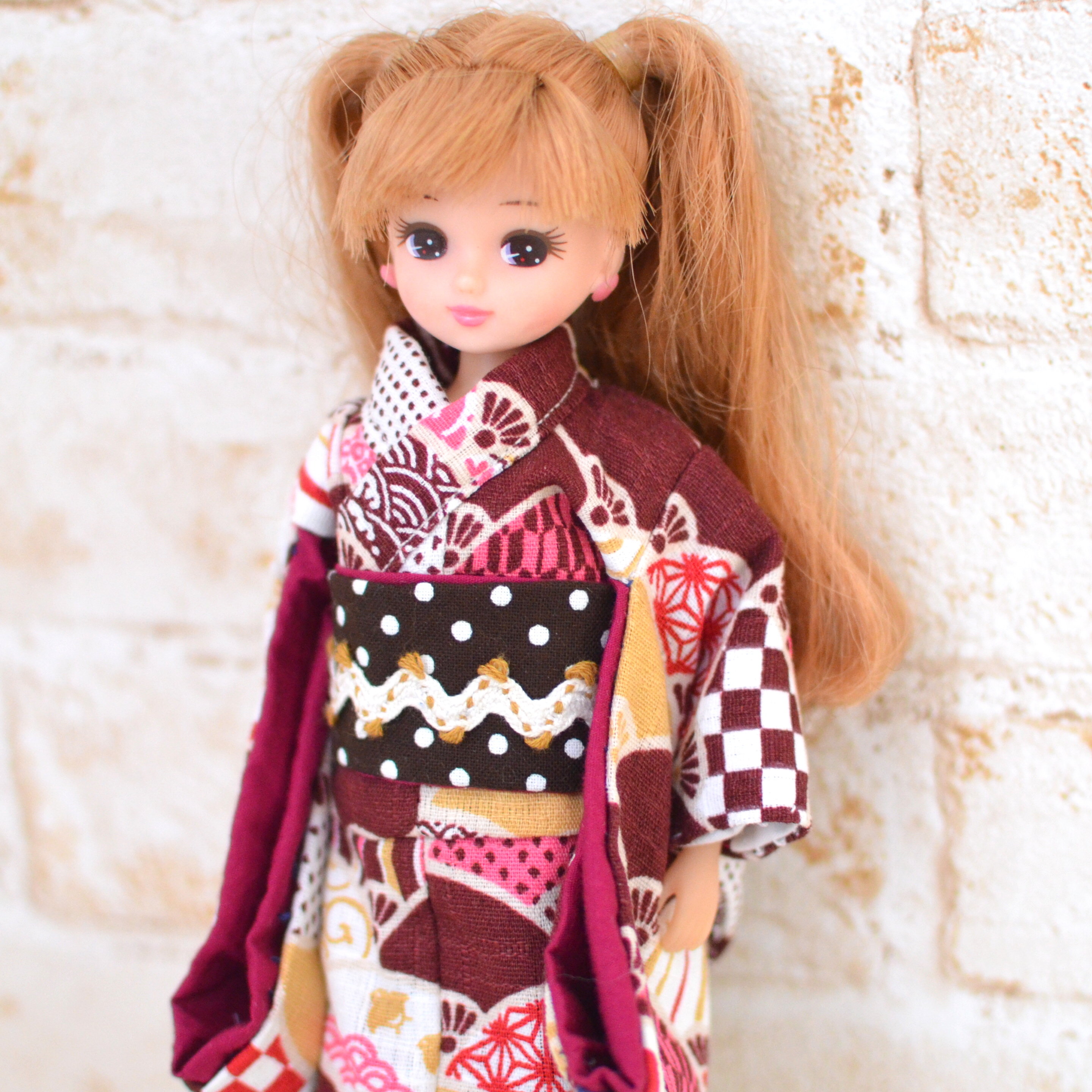 総裏地の着物の型紙を公開いたします＜暫定版＞ : リカちゃん服