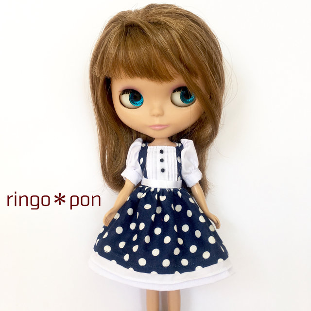 紺のドットとピンタックのワンピース カラダにいいことをやめてみる を読みました リカちゃん服ハンドメイド りんごぽんのおうち 札幌市 紺のドットとピンタックのワンピース カラダにいいことをやめてみる を読みました リカちゃん服ハンドメイド りんごぽんのおうち 札幌市