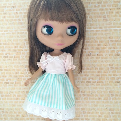 ピンク 水色 シャーベットの誘惑 リカちゃん服ハンドメイド りんごぽんのおうち 札幌市 ピンク 水色 シャーベットの誘惑 リカちゃん服ハンドメイド りんごぽんのおうち 札幌市