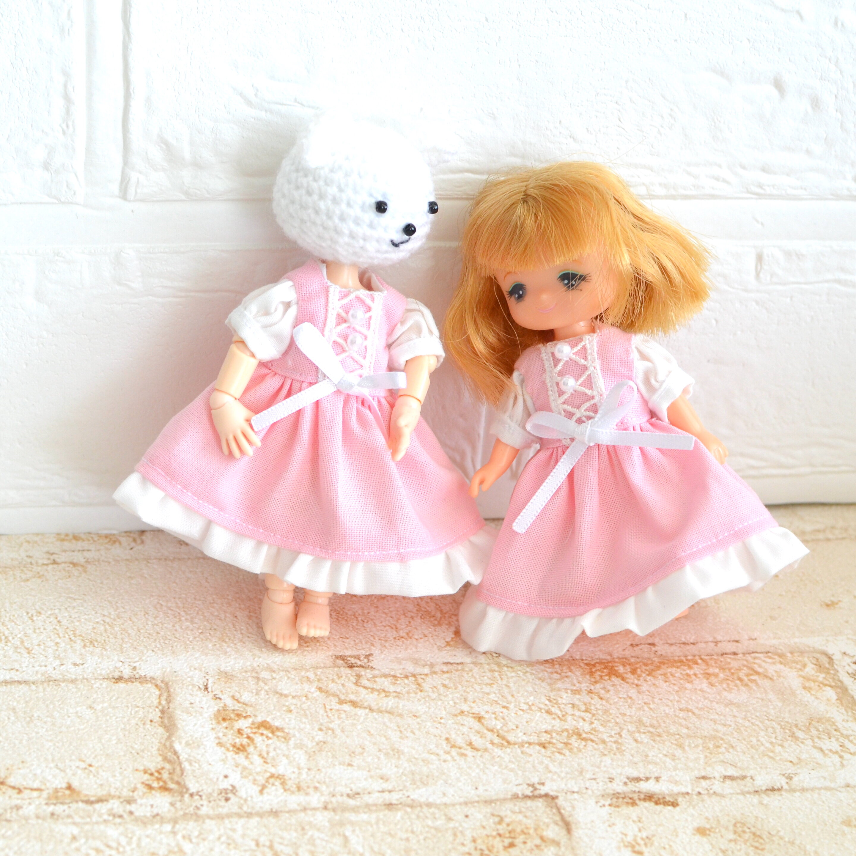 ミキちゃんマキちゃん オビツ11ボディさんサイズのワンピース プロテインバーときな粉牛乳を比較してみるなど リカちゃん服ハンドメイド りんごぽんのおうち 札幌市