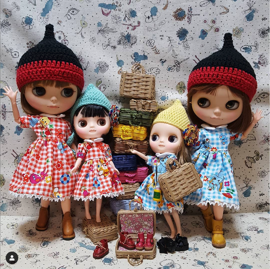 かわいいトランクがいっぱい お揃いのワンピースを着ていただきました リカちゃん服ハンドメイド りんごぽんのおうち 札幌市 かわいいトランクがいっぱい お揃いのワンピースを着ていただきました リカちゃん服ハンドメイド りんごぽんのおうち 札幌市