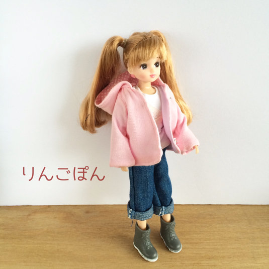 ピンクのジャケットと、ダブルガーゼのコート。ご縁に感謝します