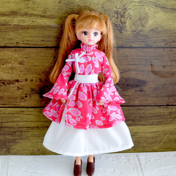 チャイナ風ワンピースを作りました！ : リカちゃん服ハンドメイド