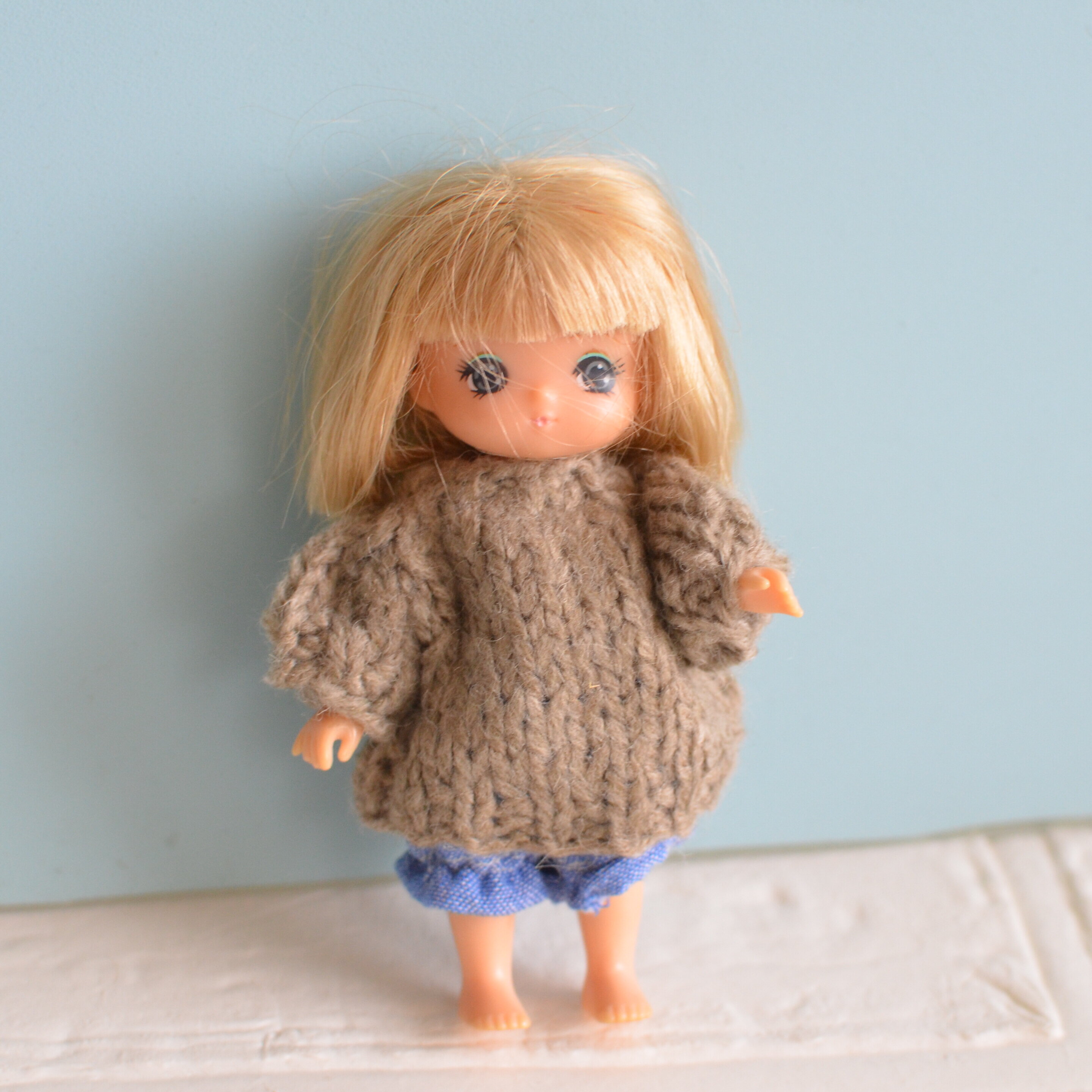 11cmの棒針ニットに挑戦しました！ : リカちゃん服ハンドメイド