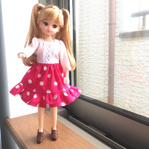 cmサイズ ミディブライス サイズ のワンピースの型紙です リカちゃん服ハンドメイド りんごぽんのおうち 札幌市 cmサイズ ミディブライス サイズ のワンピースの型紙です リカちゃん服ハンドメイド りんごぽんのおうち 札幌市