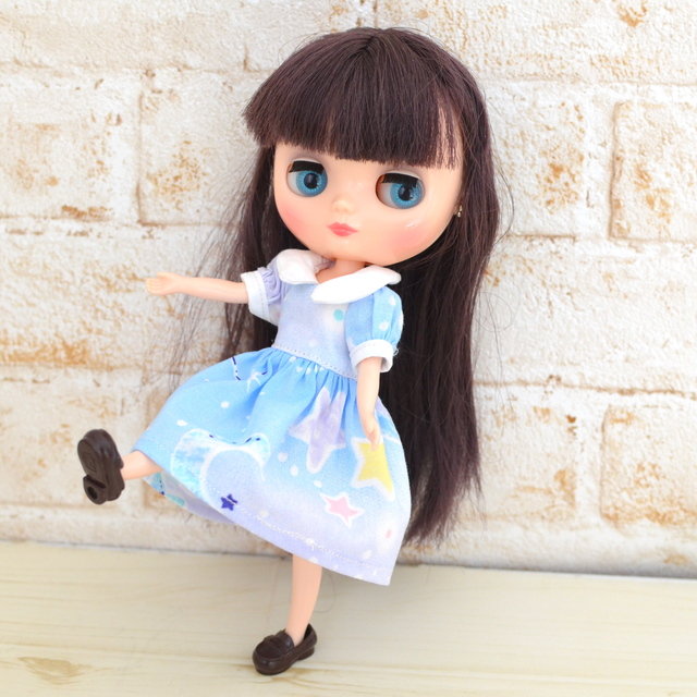 ミディちゃんサイズの星空ワンピース Doll S Closet Seasons リカちゃん服ハンドメイド りんごぽんのおうち 札幌市 ミディちゃんサイズの星空ワンピース Doll S Closet Seasons リカちゃん服ハンドメイド りんごぽんのおうち 札幌市