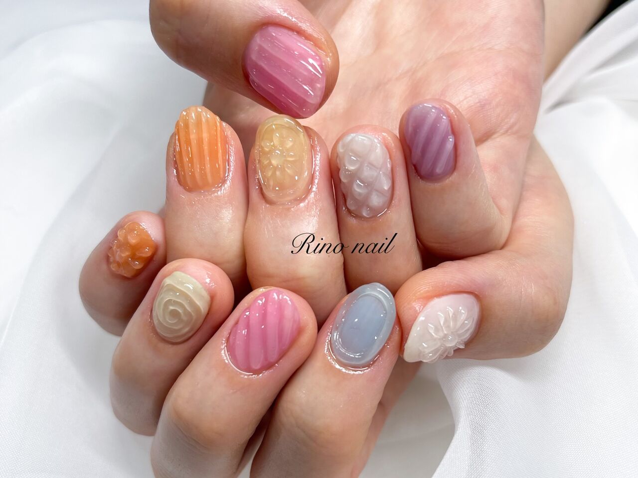 ちゅるちゅるカラーでさくまドロップネイル 大阪梅田のネイルサロン Rino Nail のブログ