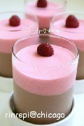 チョコとラズベリーのムース