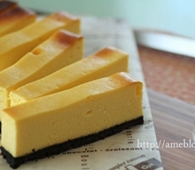 オレオでベイクドチーズケーキ