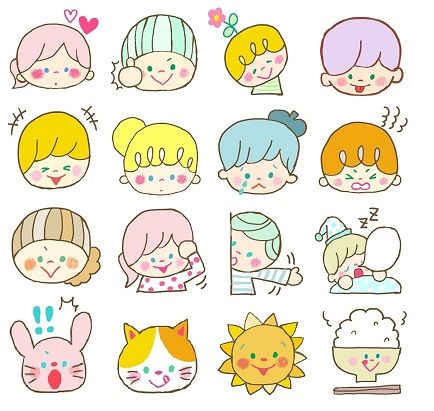 かわいいモノクロ絵文字 かわいい文末絵文字 むーらんるーじゅ