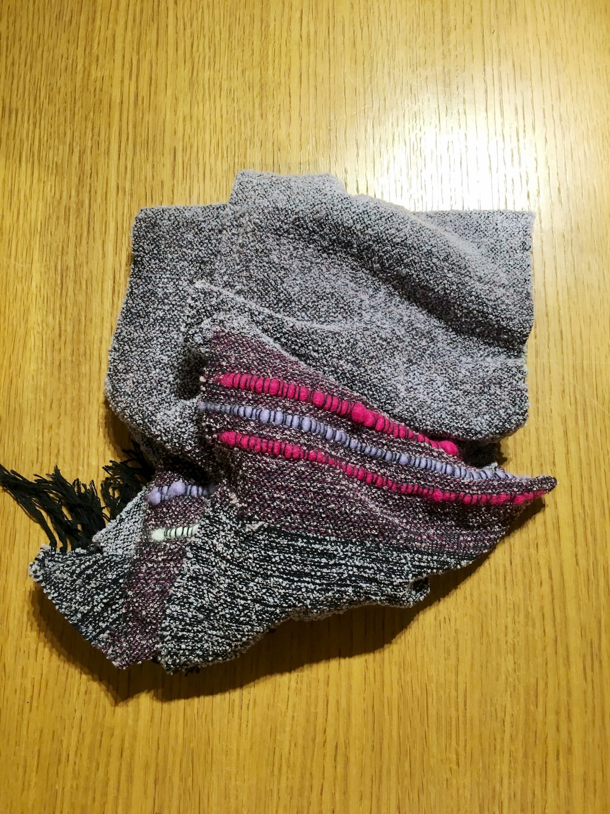 手作りマフラー