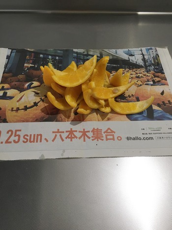 新聞紙で大きめのゴミ